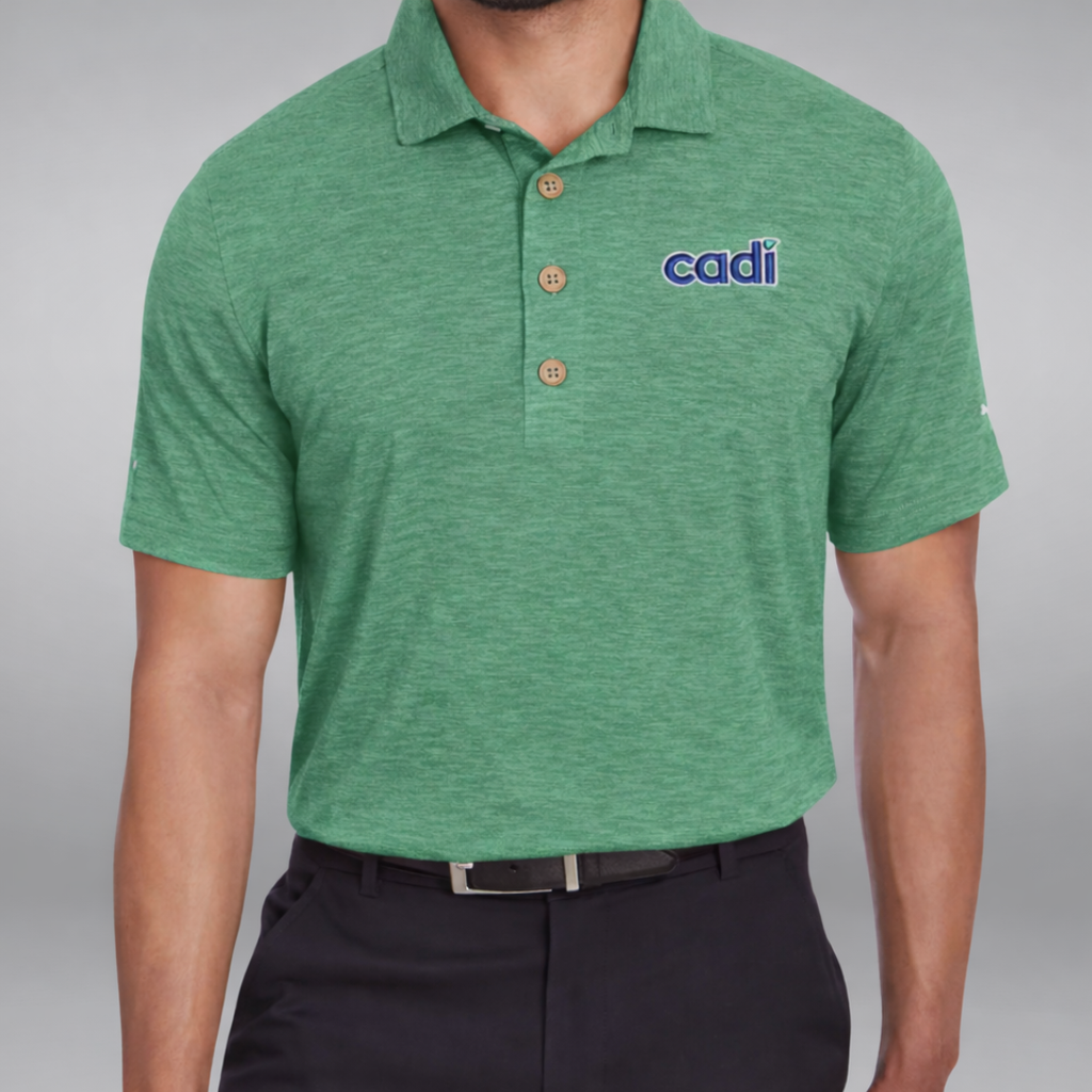 Cadi Green Puma Golf polo