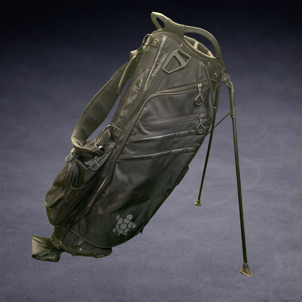 Kradul Hybrid Stand Golf Bag – 14-Way, 10 Pockets, 6 lb (Black)