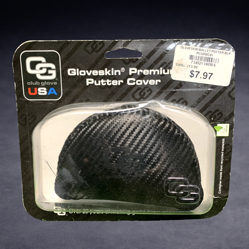 Gloveskin Premium Mallet Putter Cover Black Regular RH