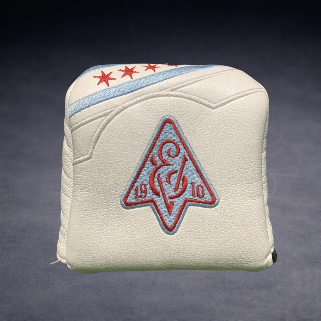EV 1910 White Headcover - Evnroll - Mallet Cover