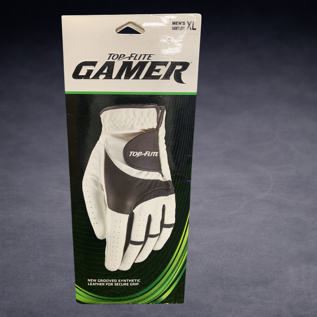 Top Flite Gamer Golf Glove Mens Synthetic Leather Cadet