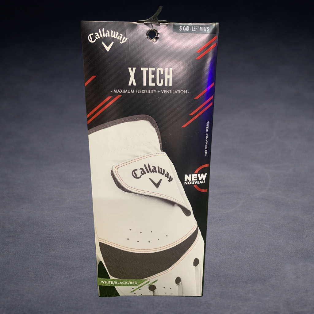 Callaway X Tech Golf Glove Mens Cabretta Leather Cadet